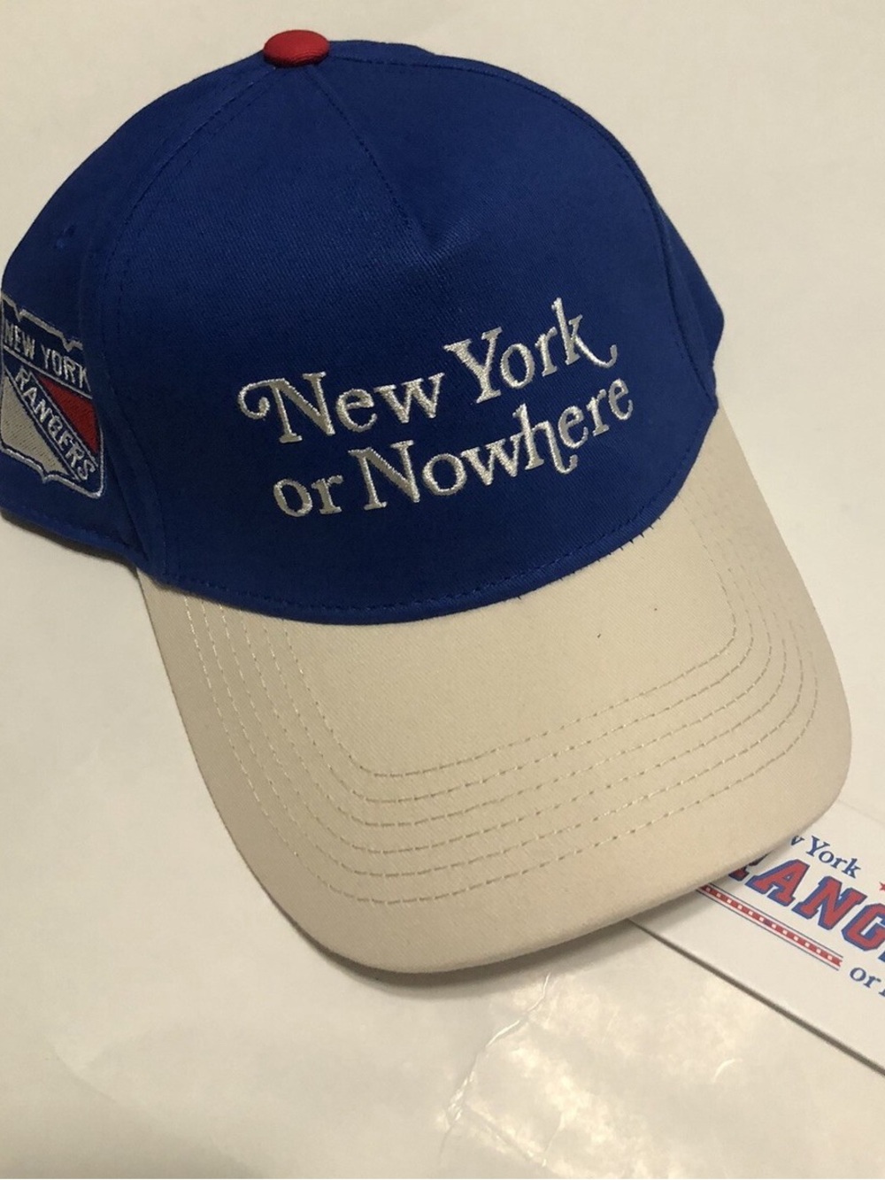NYON X NY Rangers Royal Blue Motto Snapback